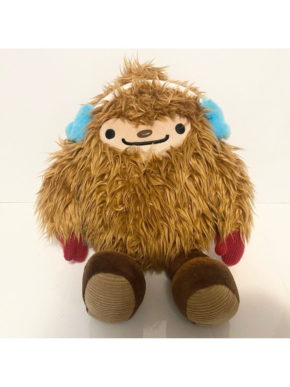 Vancouver Olympics 2010 Plush Mascot Quatchi Sasquatch Red Mittens Stuffed 13”